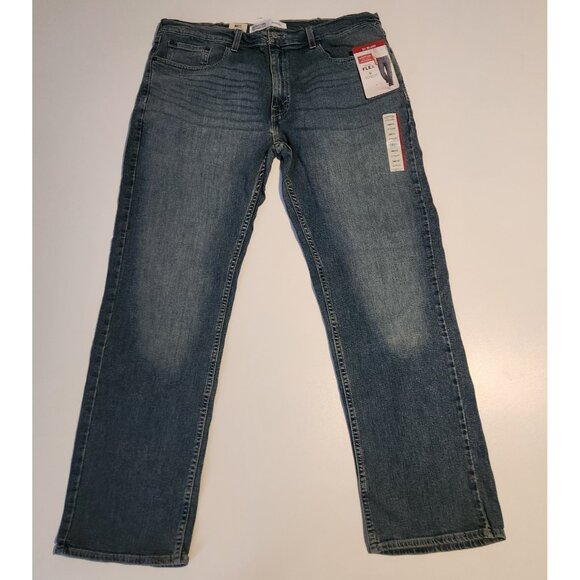 Signature Levi Strauss S61 Relaxed Fit Jeans Stretch Blue Mens 38x32 NEW NWT - Picture 2 of 16